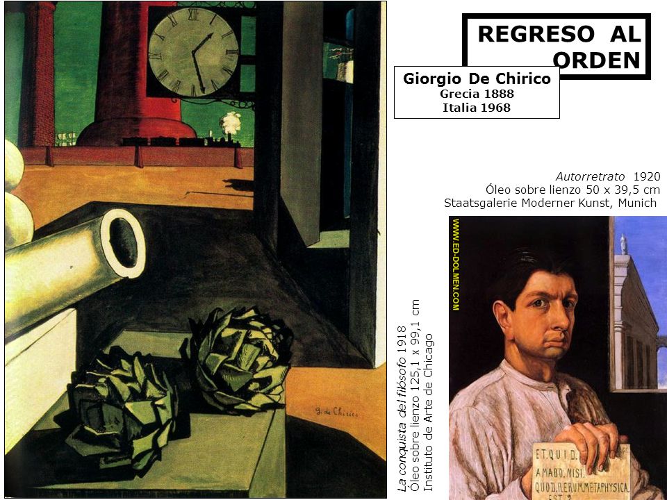 REGRESO AL ORDEN Giorgio De Chirico Grecia 1888 Italia 1968