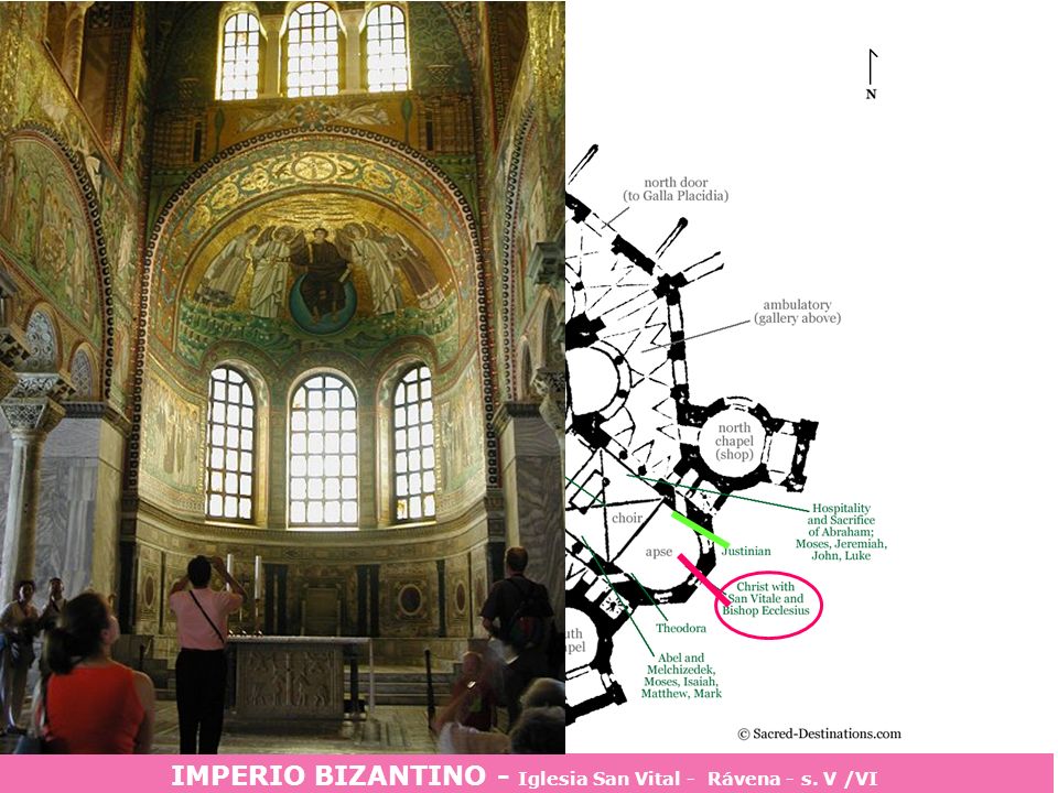 IMPERIO BIZANTINO - Iglesia San Vital - Rávena - s. V /VI