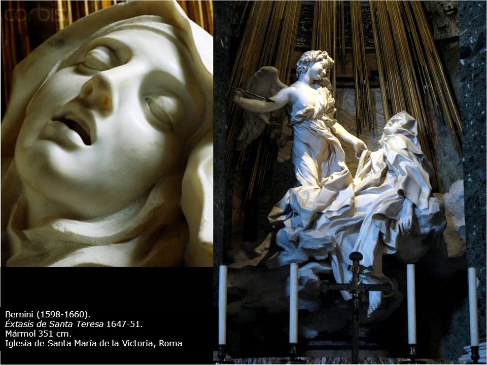Gian Lorenzo Bernini, Éxtasis de Santa Teresa, Santa María de la Victoria, , Roma.