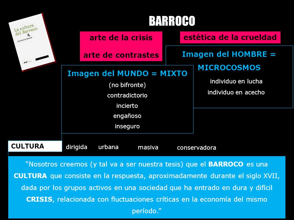 BARROCO arte de la crisis arte de contrastes estética de la crueldad
