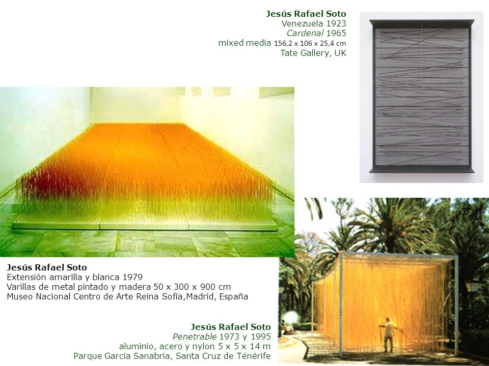 Jesús Rafael Soto Venezuela Cardenal 1965 mixed media 156,2 x 106 x 25,4 cm Tate Gallery, UK.