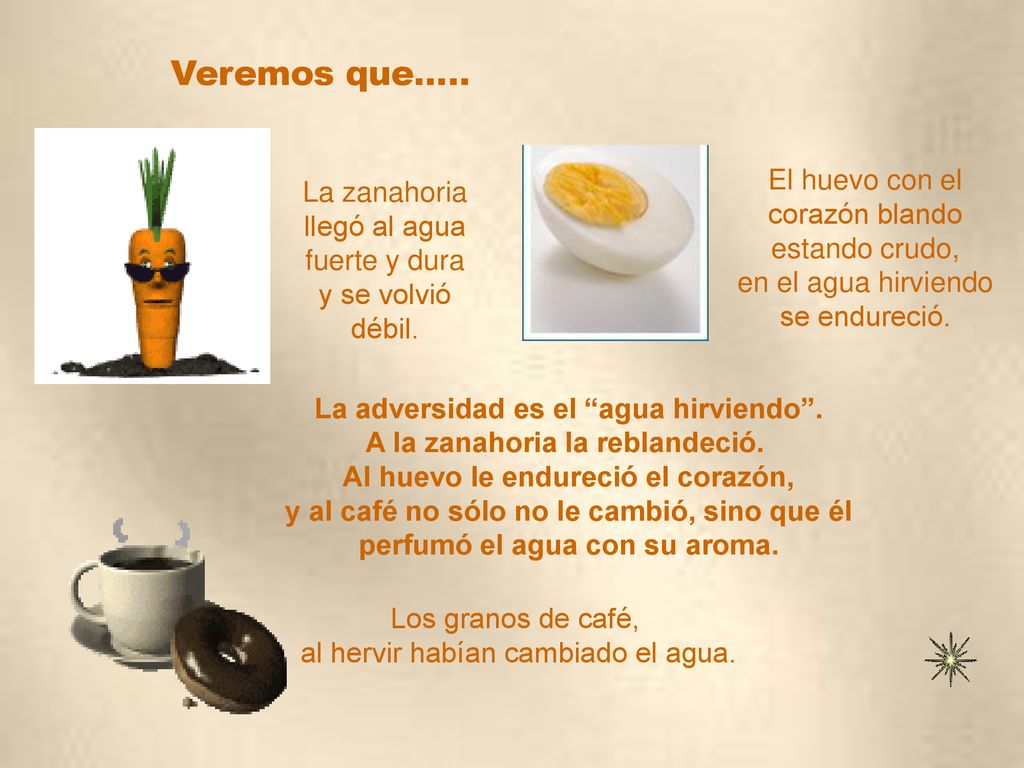 Veremos que..... El huevo con el corazón blando estando crudo,