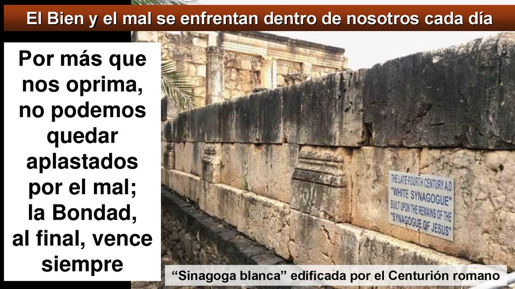 Por más que nos oprima, no podemos quedar aplastados