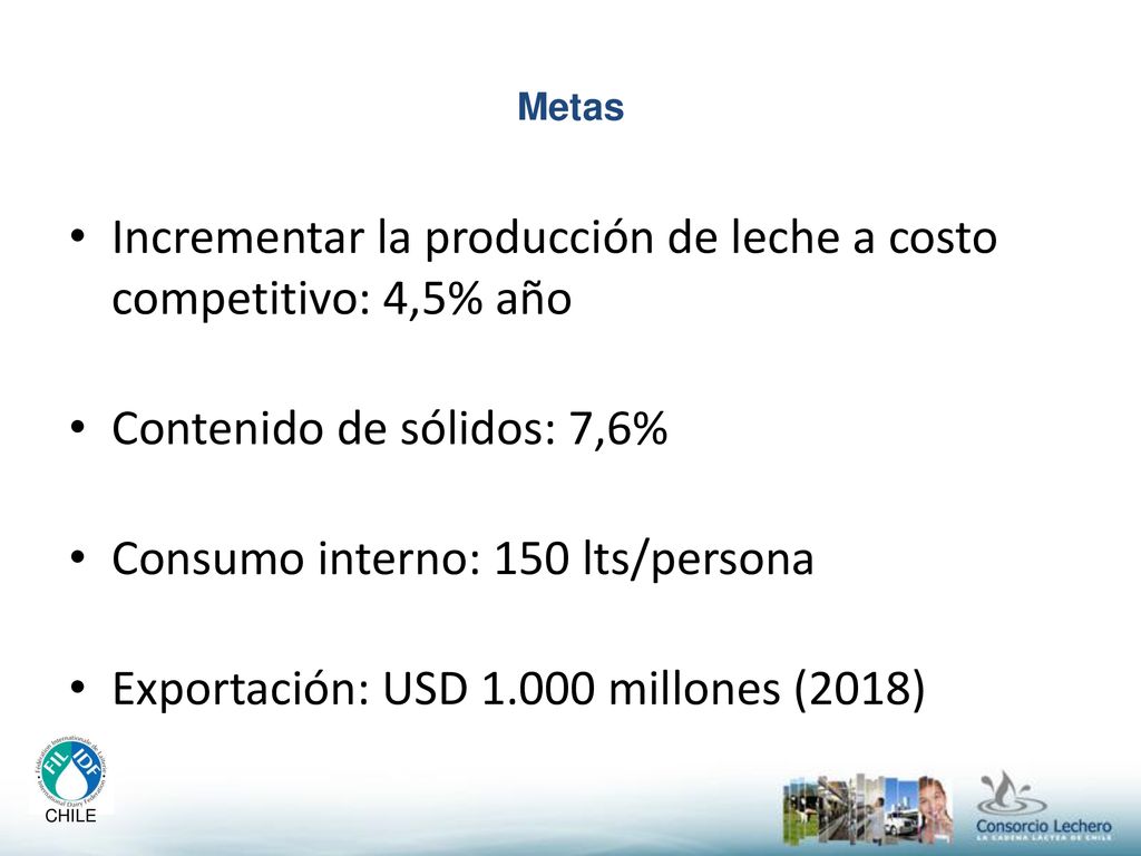Incrementar la producción de leche a costo competitivo: 4,5% año