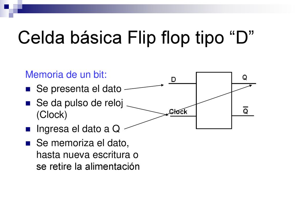 Celda básica Flip flop tipo D