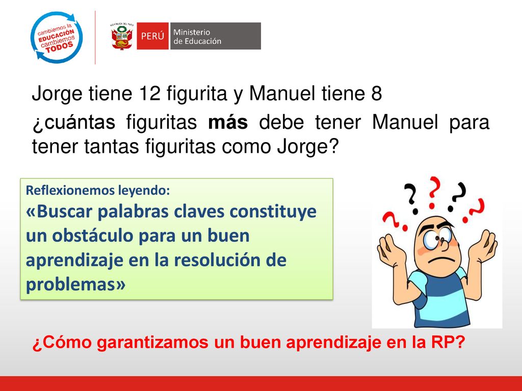 Jorge tiene 12 figurita y Manuel tiene 8 ¿cuántas figuritas más debe tener Manuel para tener tantas figuritas como Jorge
