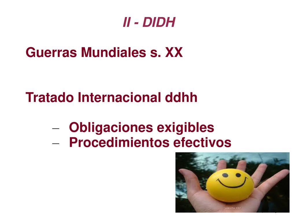 II - DIDH Guerras Mundiales s. XX. Tratado Internacional ddhh.