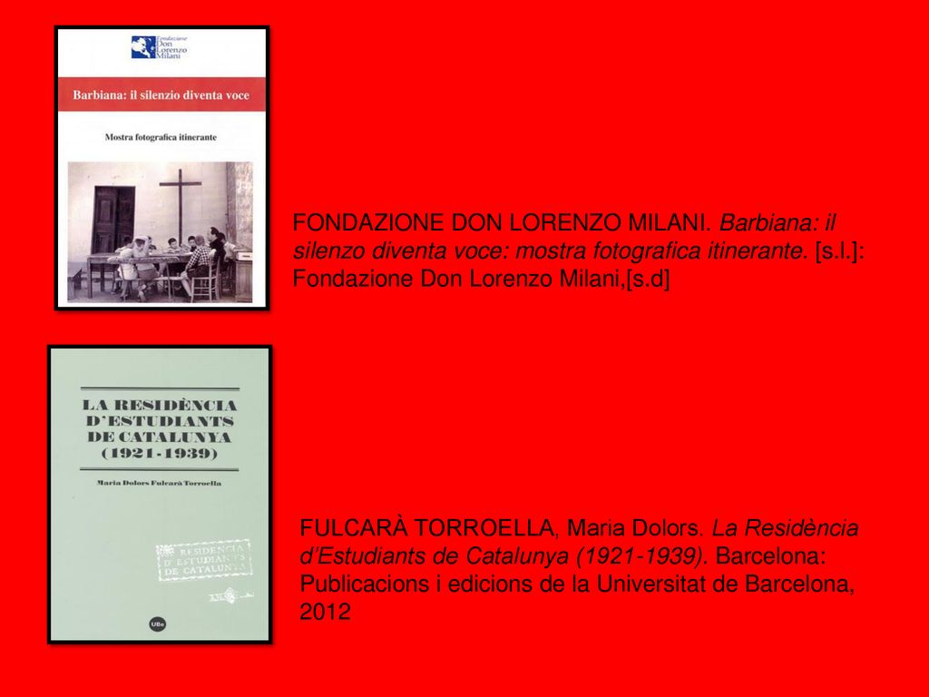 bvfdsx FONDAZIONE DON LORENZO MILANI. Barbiana: il silenzo diventa voce: mostra fotografica itinerante. [s.l.]: Fondazione Don Lorenzo Milani,[s.d]