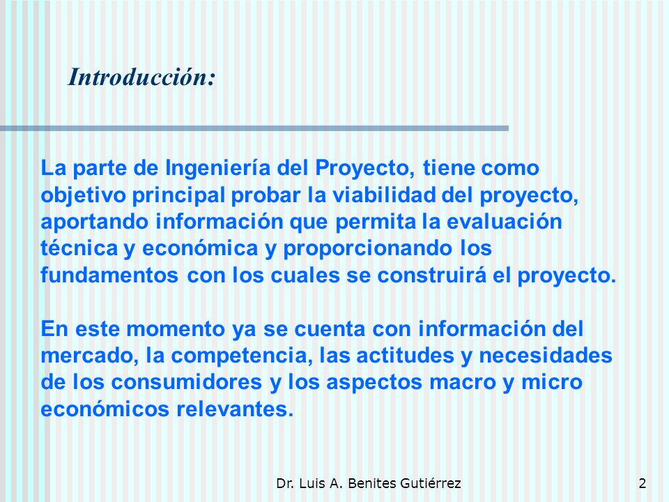 Dr. Luis A. Benites Gutiérrez