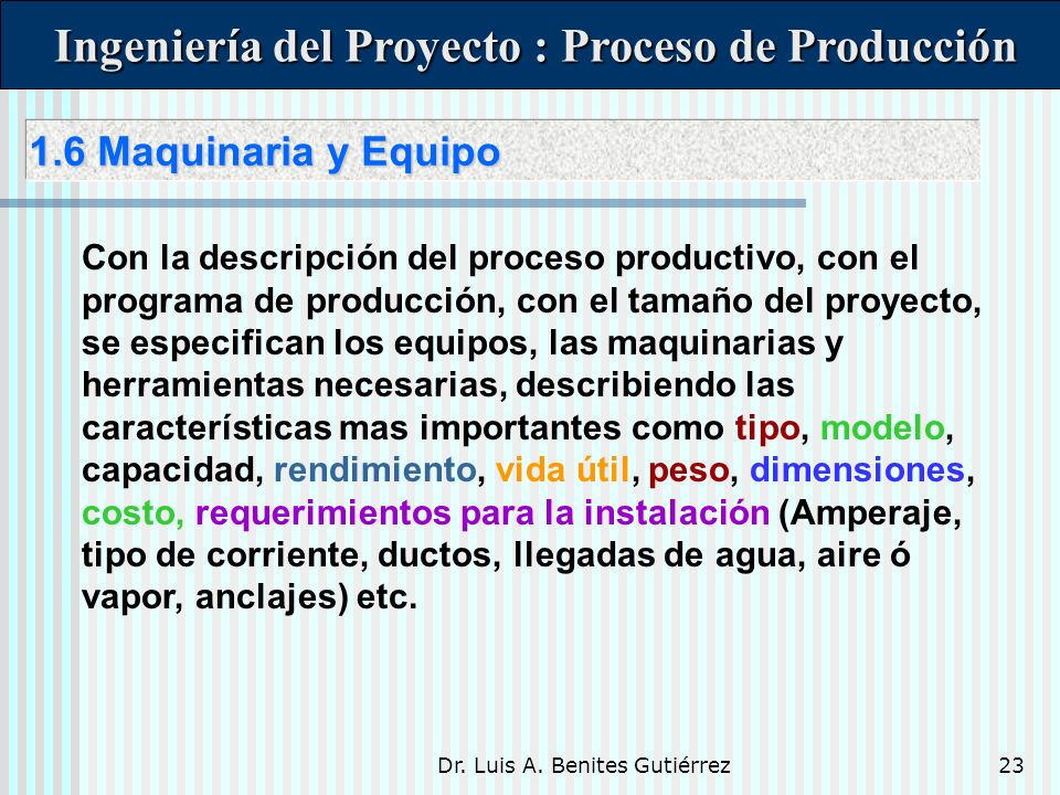 Ingenieria De Proyecto Seleccion De Procesos Y Sistemas De Produccion