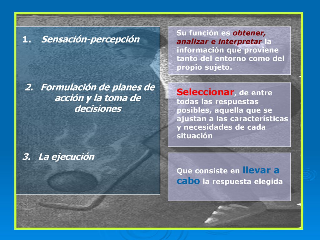 Formulación de planes de acción y la toma de decisiones