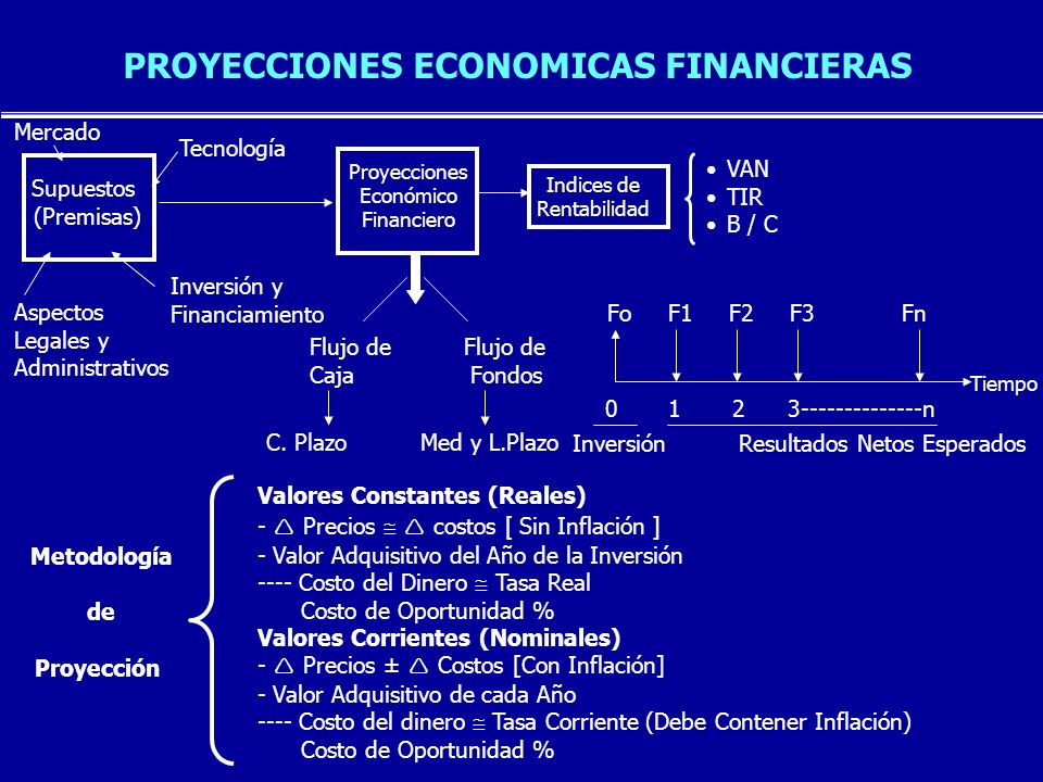 PROYECCIONES ECONOMICAS FINANCIERAS