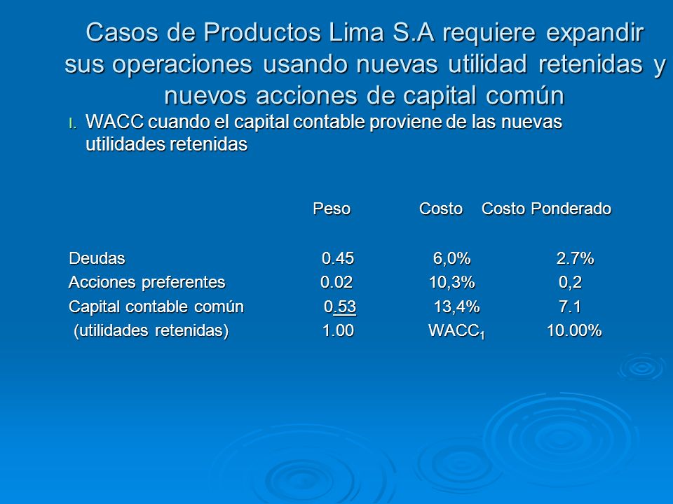 Casos de Productos Lima S