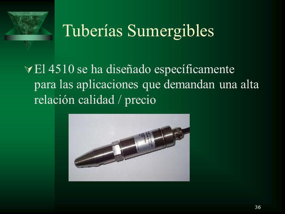 Tuberías Sumergibles El 4510 se ha diseñado específicamente para las aplicaciones que demandan una alta relación calidad / precio.