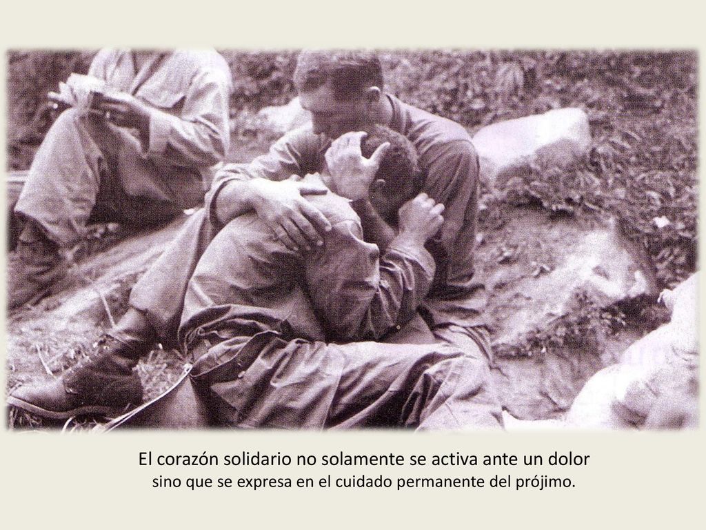 El corazón solidario no solamente se activa ante un dolor