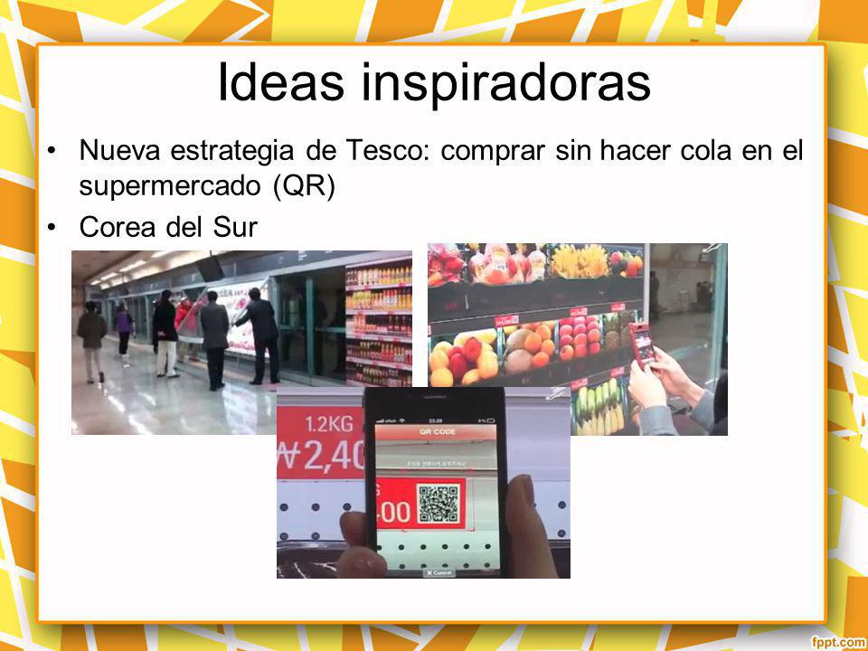 Ideas inspiradoras Nueva estrategia de Tesco: comprar sin hacer cola en el supermercado (QR) Corea del Sur.