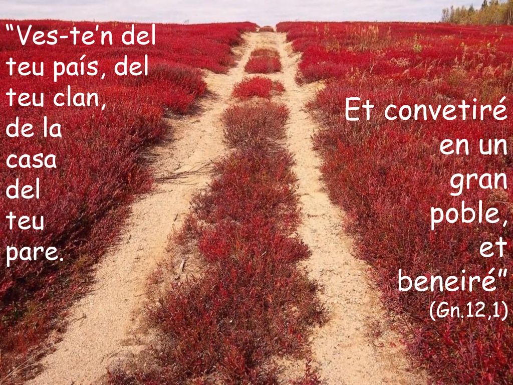 Et convetiré en un gran poble, et beneiré Ves-te’n del teu país, del