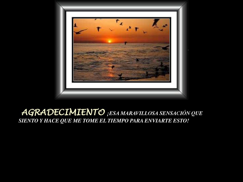 AGRADECIMIENTO ¡ESA MARAVILLOSA SENSACIÓN QUE SIENTO Y HACE QUE ME TOME EL TIEMPO PARA ENVIARTE ESTO!