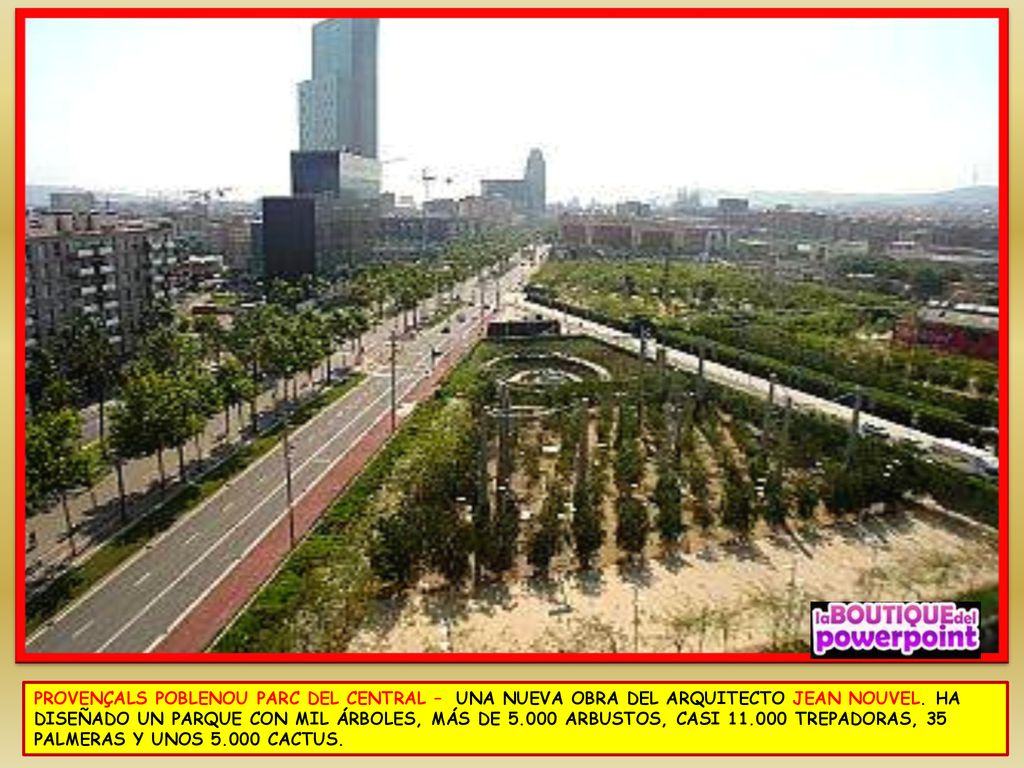 PROVENÇALS POBLENOU PARC DEL CENTRAL – UNA NUEVA OBRA DEL ARQUITECTO JEAN NOUVEL.