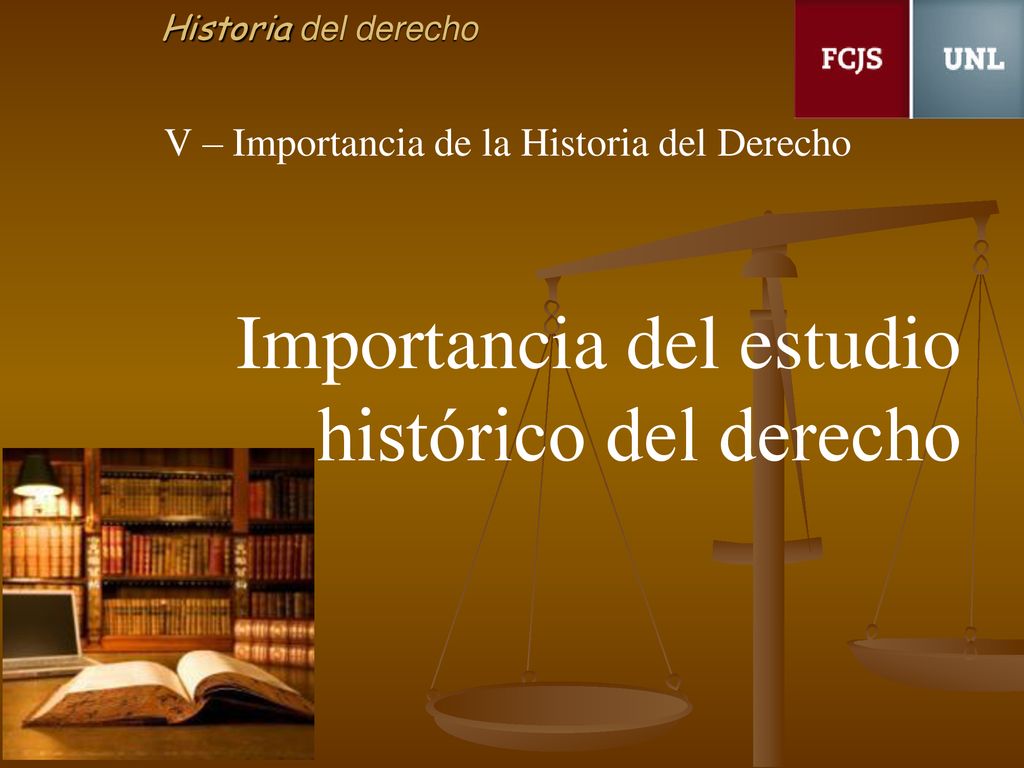 V – Importancia de la Historia del Derecho