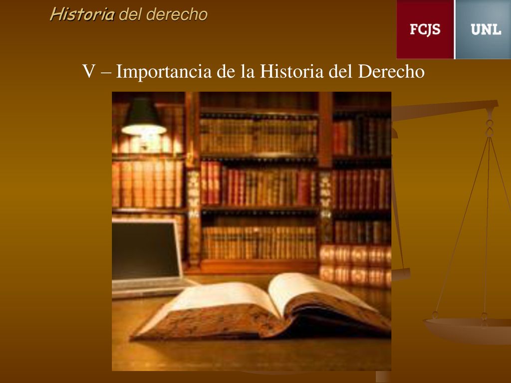 V – Importancia de la Historia del Derecho