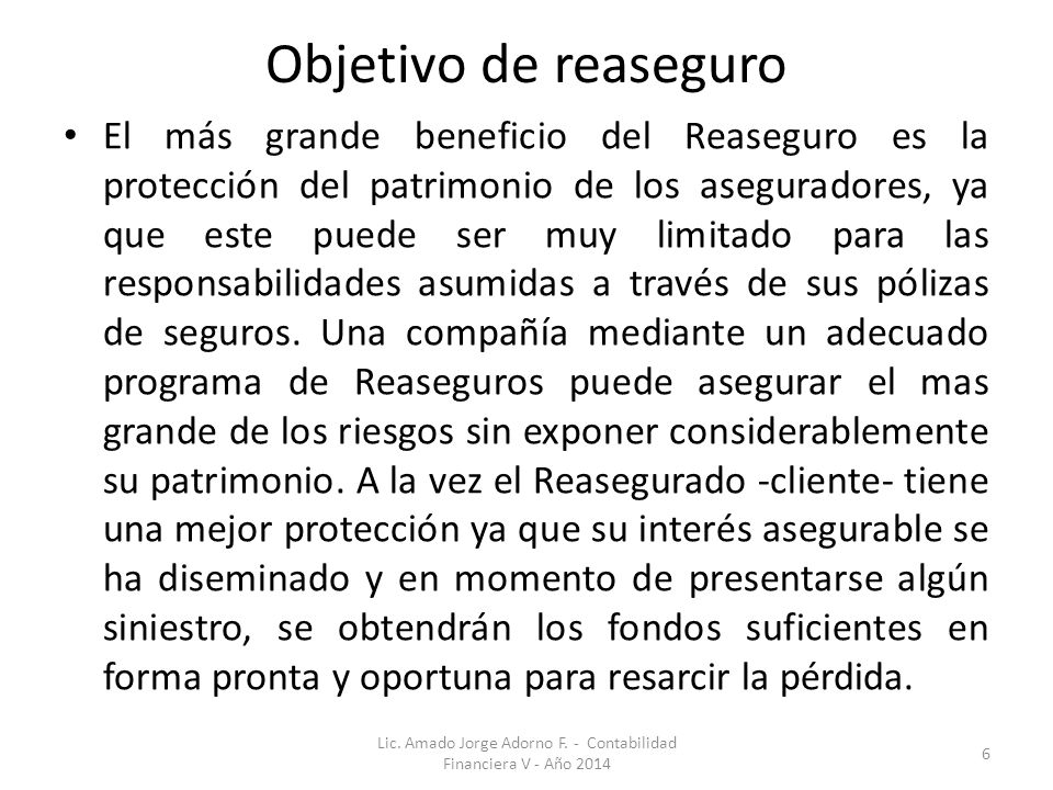 Lic. Amado Jorge Adorno F. - Contabilidad Financiera V - Año 2014