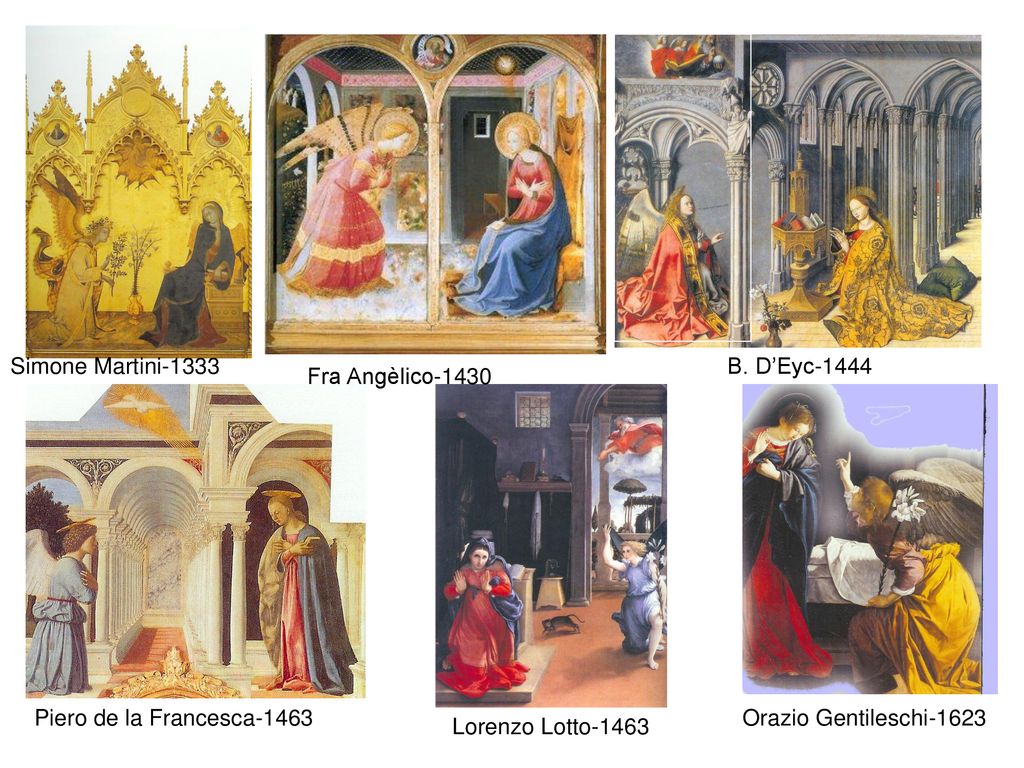 Simone Martini-1333 B. D’Eyc Fra Angèlico Piero de la Francesca Orazio Gentileschi