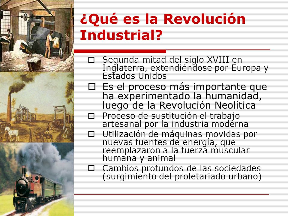 ¿Qué es la Revolución Industrial
