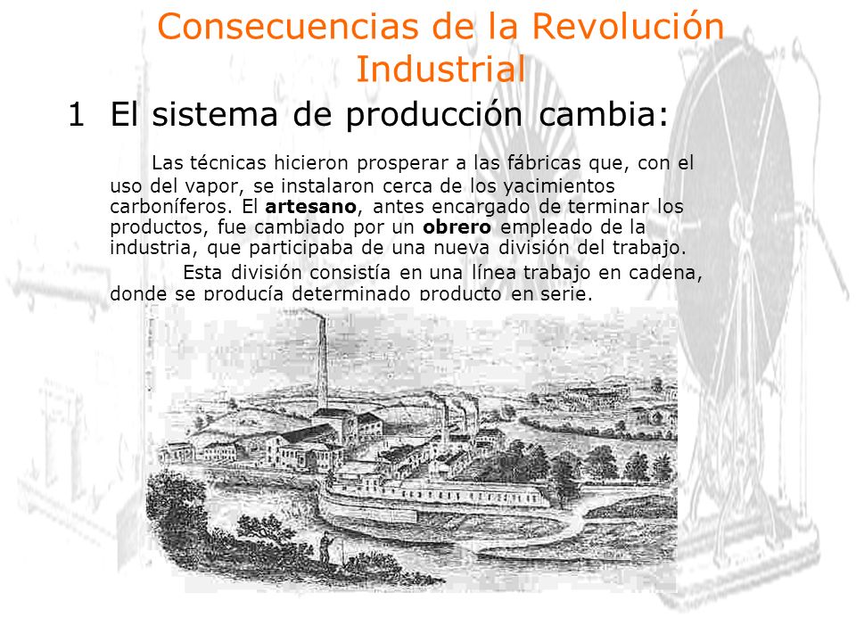 Consecuencias de la Revolución Industrial