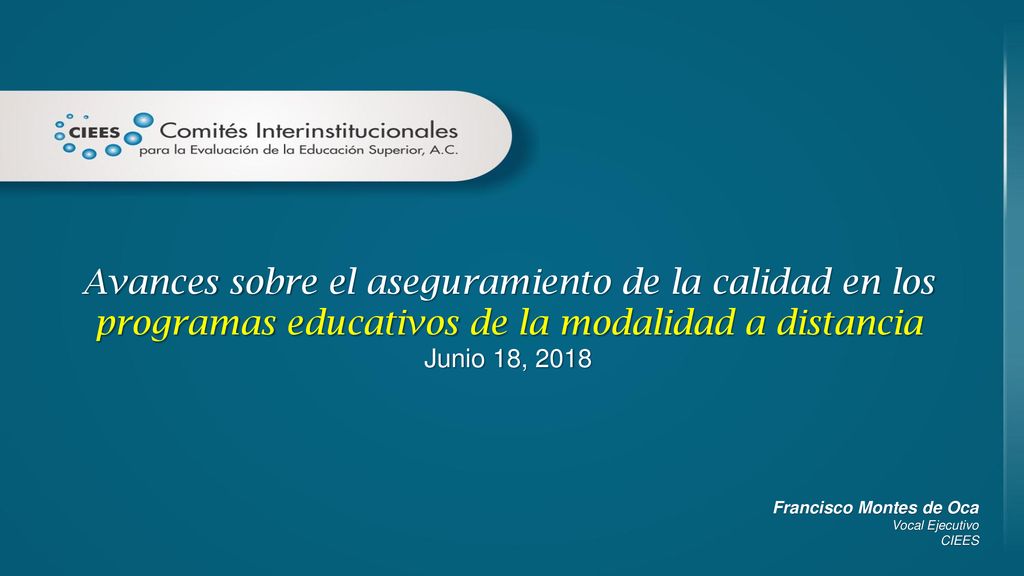 Avances sobre el aseguramiento de la calidad en los programas educativos de la modalidad a distancia