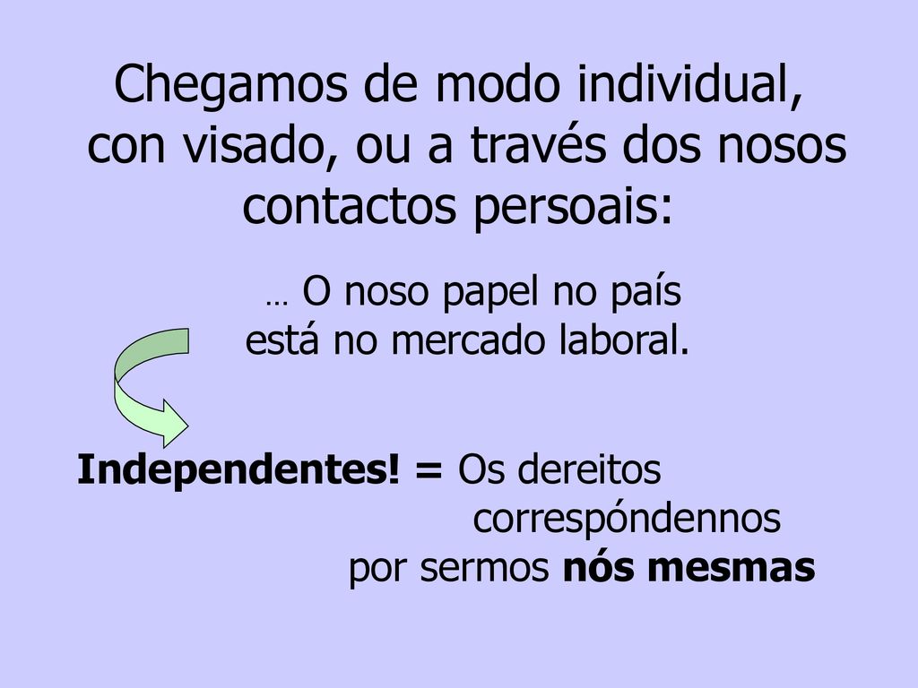 Independentes! = Os dereitos correspóndennos por sermos nós mesmas