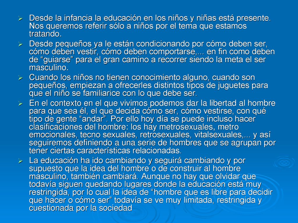 Desde la infancia la educación en los niños y niñas está presente