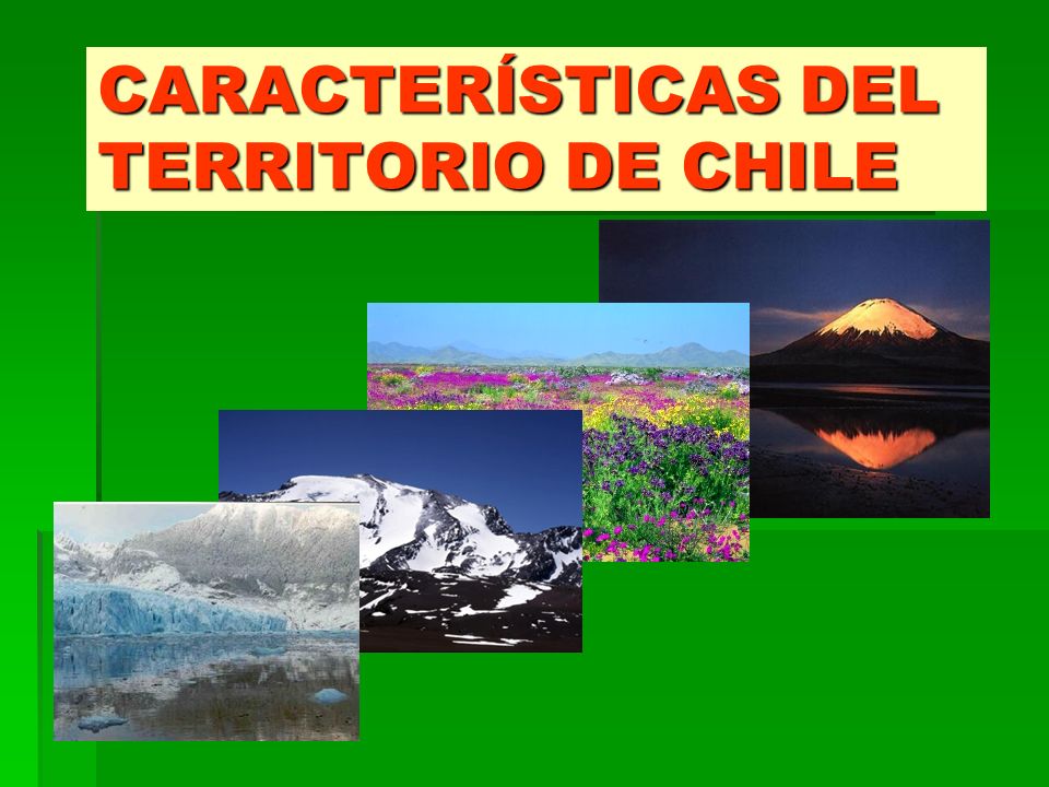 CARACTERÍSTICAS DEL TERRITORIO DE CHILE