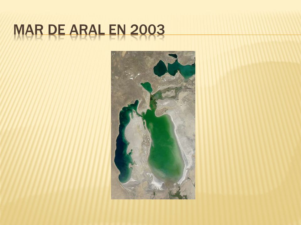 Mar de aral en 2003