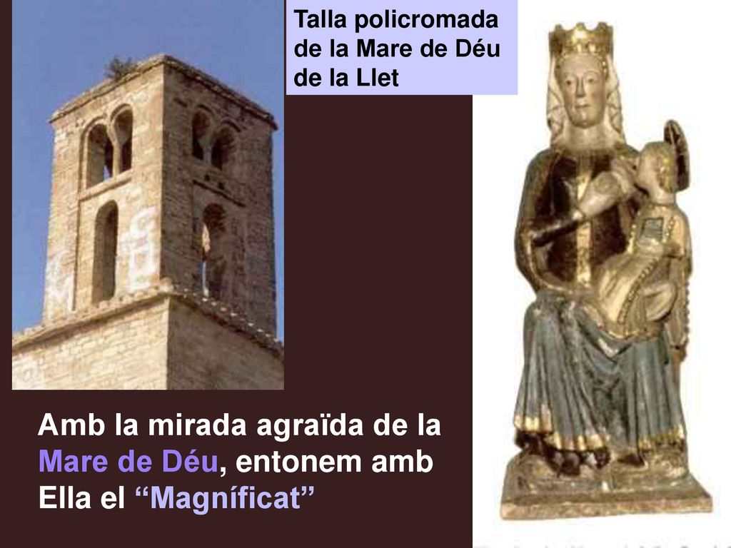Talla policromada de la Mare de Déu de la Llet