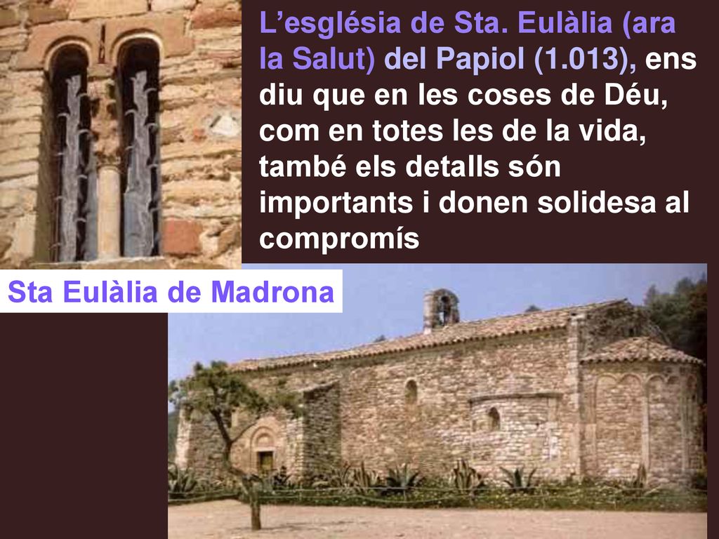 L’església de Sta. Eulàlia (ara la Salut) del Papiol (1