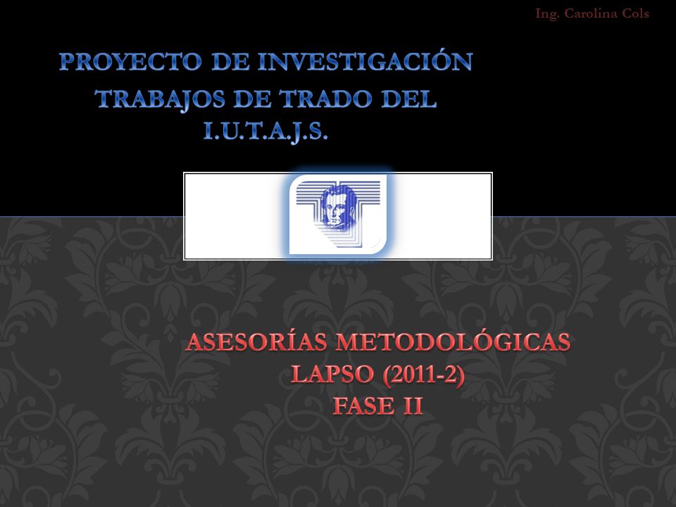 Asesorías Metodológicas LAPSO (2011-2) Fase II