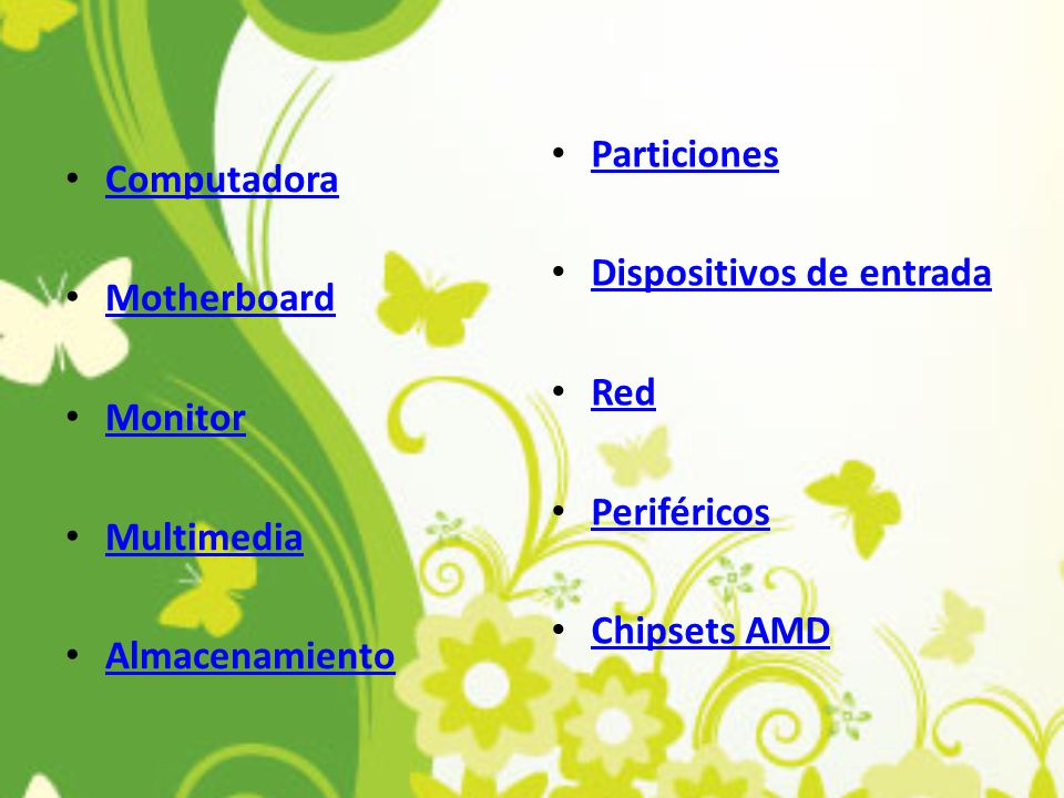 Particiones Dispositivos de entrada. Red. Periféricos. Chipsets AMD. Computadora. Motherboard.