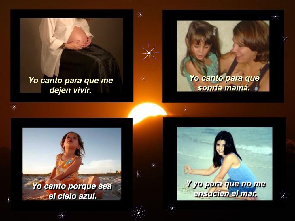 Yo canto para que me dejen vivir. Y yo para que no me ensucien el mar.