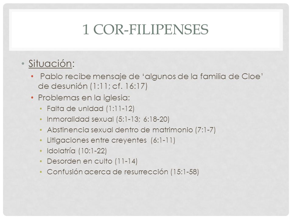 1 Cor-Filipenses Situación: