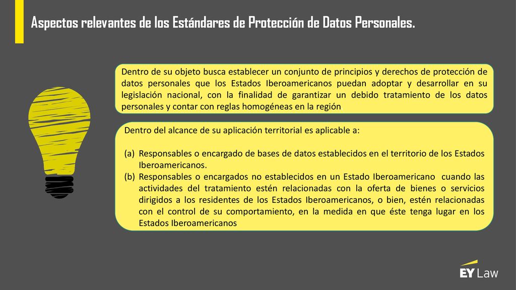 Aspectos relevantes de los Estándares de Protección de Datos Personales.