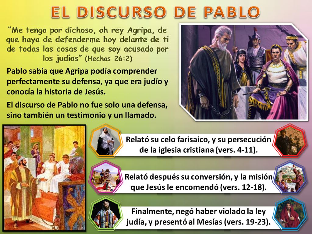 Pablo sabía que Agripa podía comprender perfectamente su defensa, ya que era judío y conocía la historia de Jesús.
