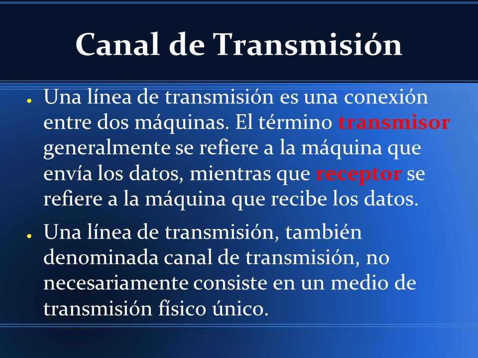 Canal de Transmisión