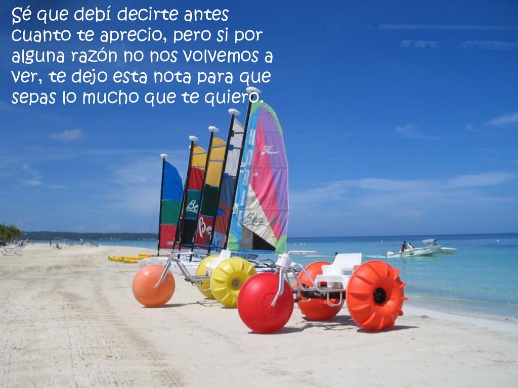 Sé que debí decirte antes cuanto te aprecio, pero si por alguna razón no nos volvemos a ver, te dejo esta nota para que sepas lo mucho que te quiero.