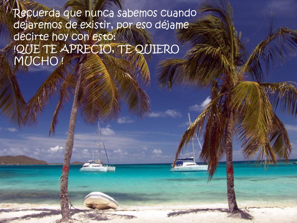 Recuerda que nunca sabemos cuando dejaremos de existir, por eso déjame decirte hoy con esto: