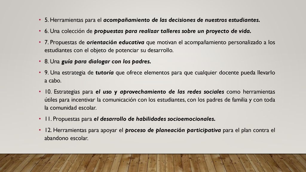 5. Herramientas para el acompañamiento de las decisiones de nuestros estudiantes.