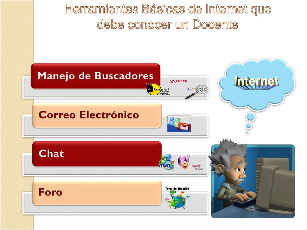 Manejo de Buscadores Correo Electrónico Chat Foro 8
