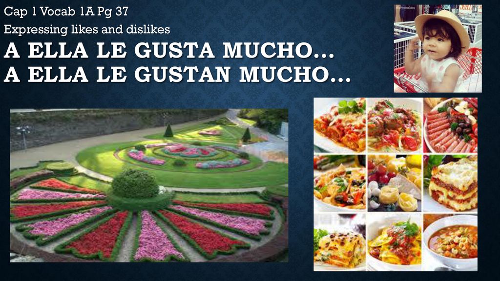 A ella le gusta mucho… A ella le gustan mucho…