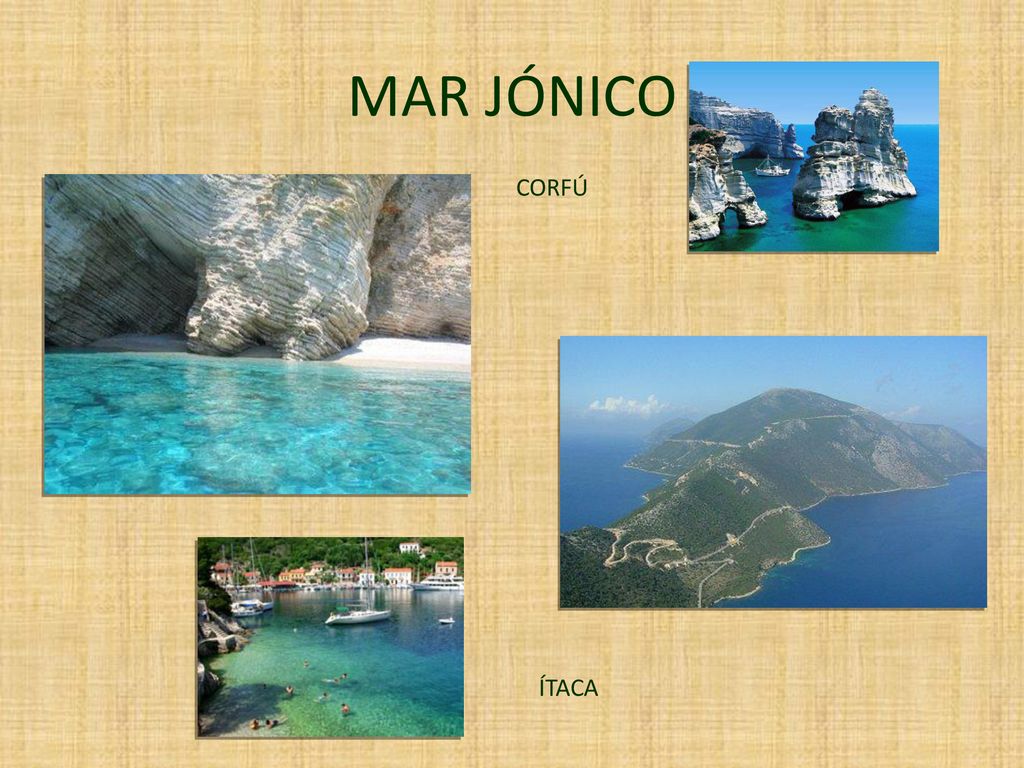 MAR JÓNICO CORFÚ. Itaca es una de las islas más famosas del mar Jónico, patria del héroe Ulises.