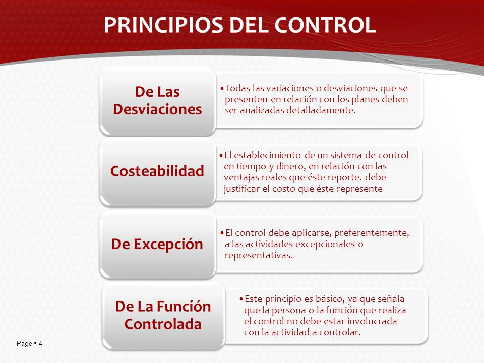 PRINCIPIOS DEL CONTROL